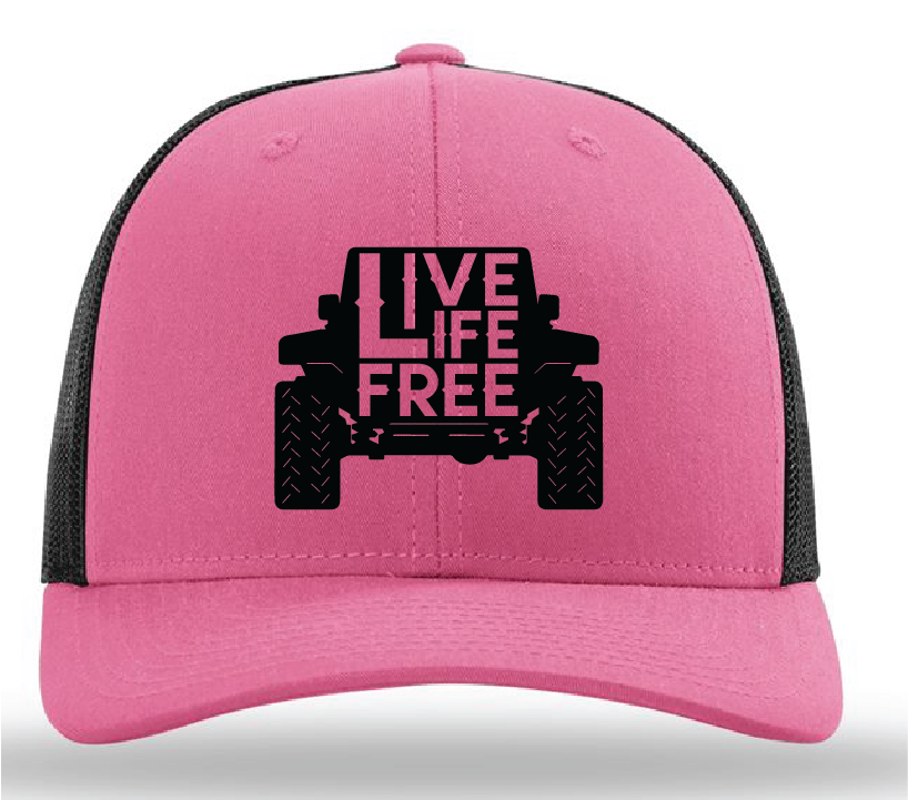 LIVE LIFE FREE JEEP TRUCKER HAT